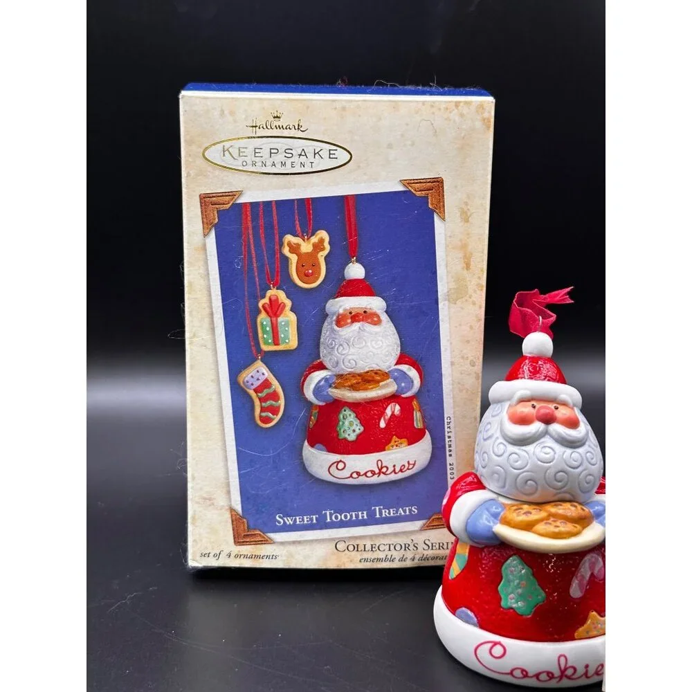 Hallmark 2003 Santa Claus Sweet‎ Tooth Treats Keepsake Ornament INCOMPLETE